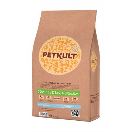 Hrana uscata pentru caini Petkult Sensitive Maxi Junior cu miel si orez 2 kg