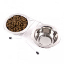 Set 2 castroane si suport pentru caini Enjoy 0.4 L