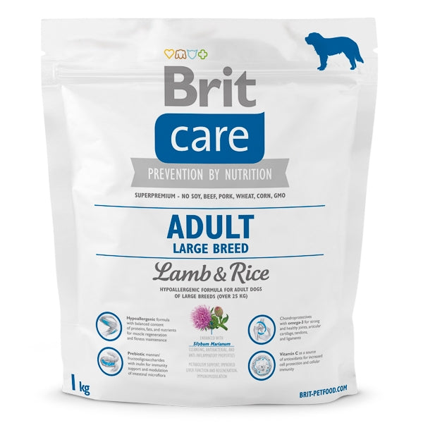 Brit Care adult Large Breed Lamb and Rice 1 kg