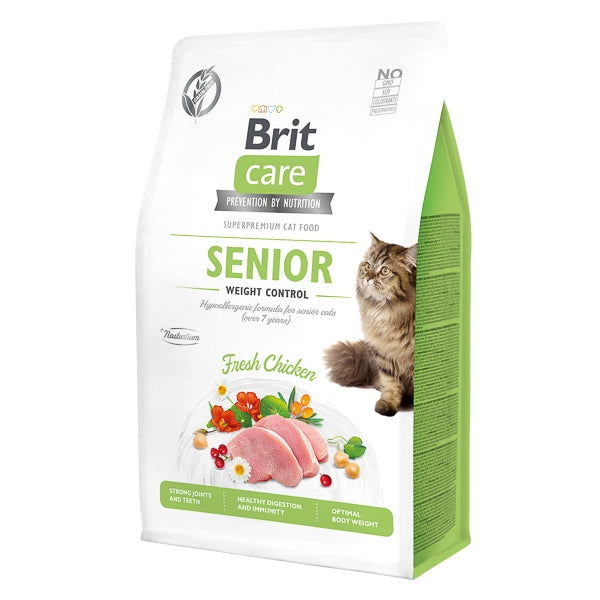 Brit Care Cat GF Senior Weight Control 400 g