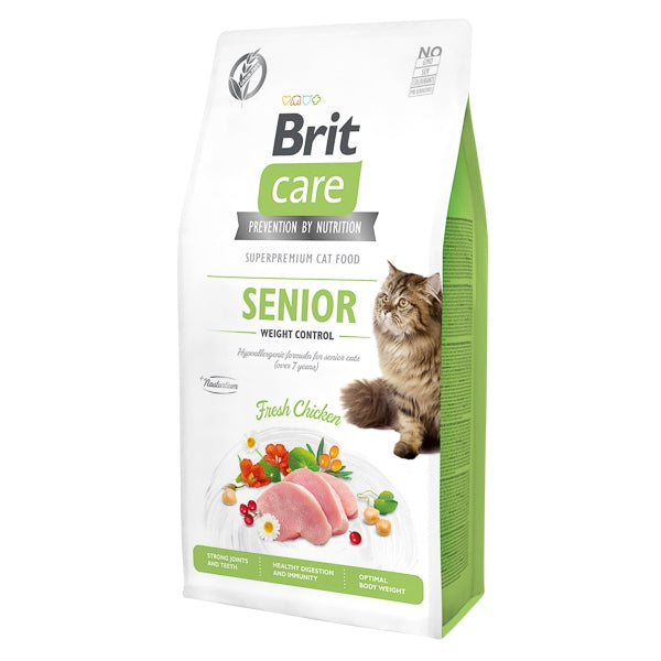 Brit Care Cat GF Senior Weight Control 7 kg