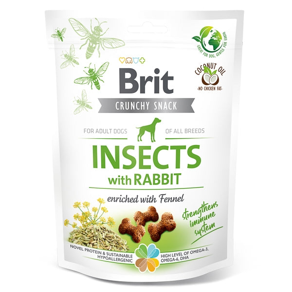 Brit Care Dog Crunchy Cracker Insects Rabbit with Fennel 200 g