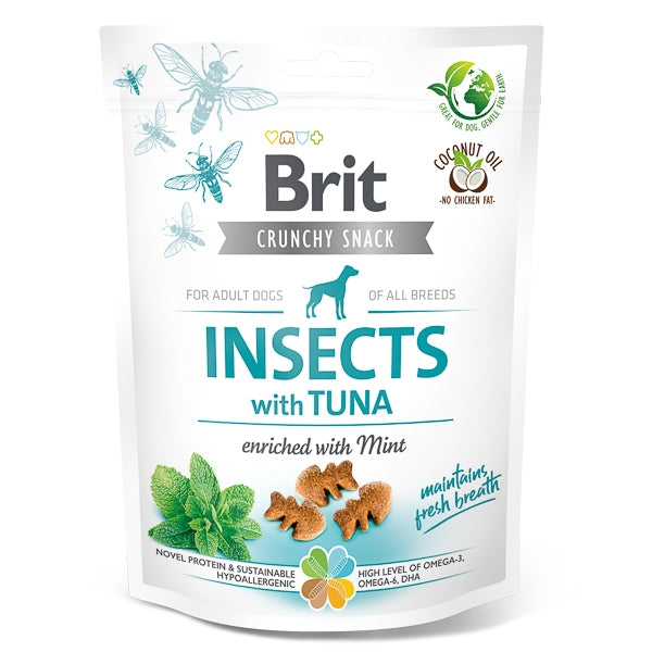 Brit Care Dog Crunchy Cracker Insects Tuna with Mint 200 g