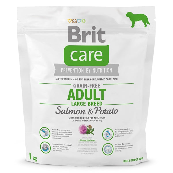Brit Care Grain-free Adult Large Breed Salmon and Potato 1 kg
