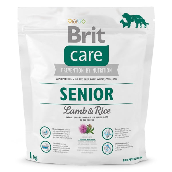 Brit Care senior lamb and rice 1 kg