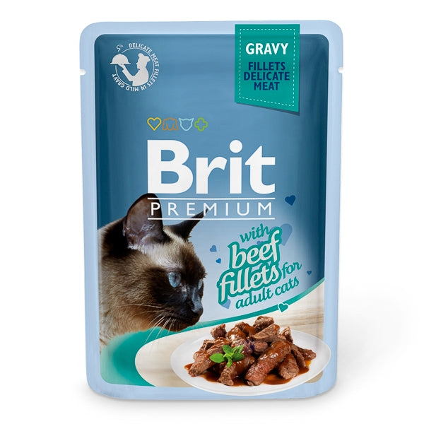 Brit Cat Delicate Beef in Gravy 85 g