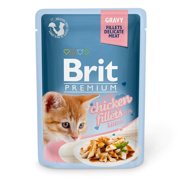 Brit Cat Delicate Chicken in Gravy for Kitten 85 g