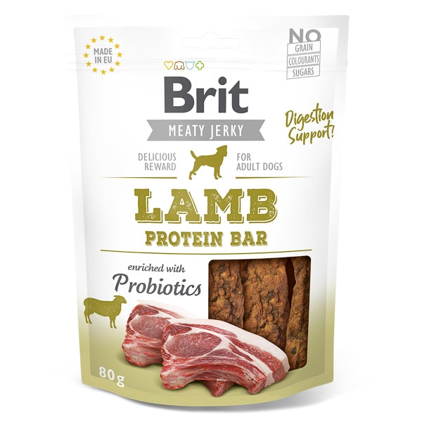 Brit Dog Jerky Lamb Protein Bar 80 g