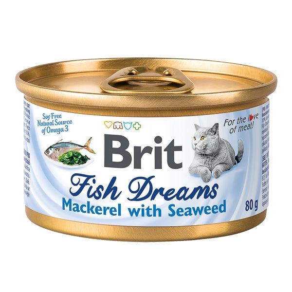 Brit Fish Dreams Mackerel and Seaweed 80 g