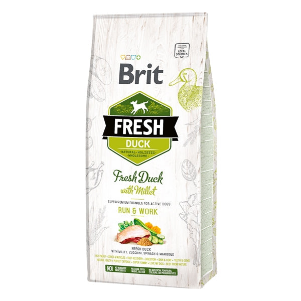 Brit Fresh Duck and Millet Active 12 kg