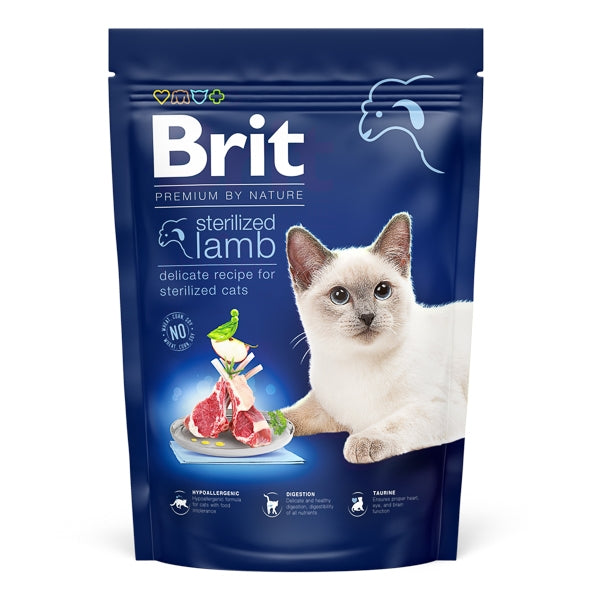 Brit Premium by Nature Cat Sterilized Lamb 800 g
