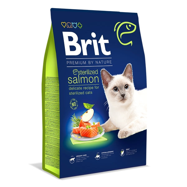 Brit Premium by Nature Cat Sterilized Salmon 8 kg