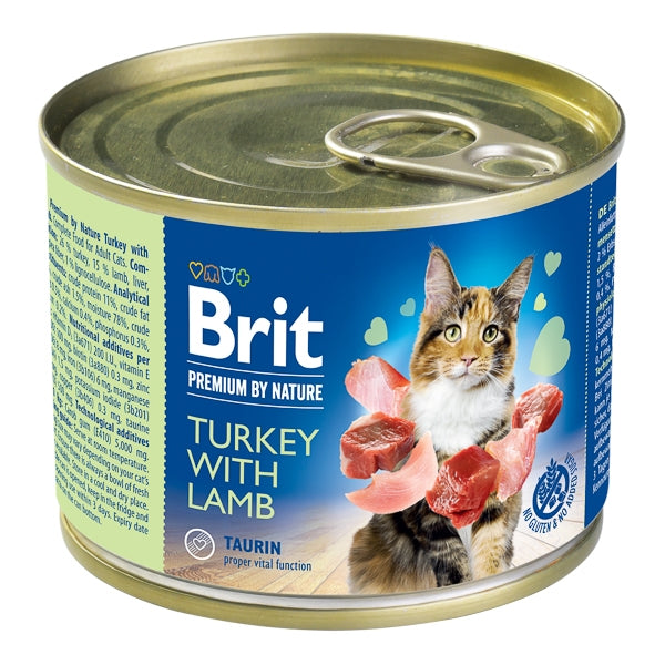 Brit Premium By Nature Cat Turkey With Lamb 200 g