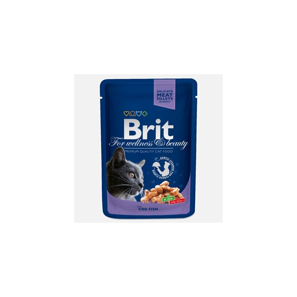 Brit Premium Cat plic cu carne de cod 100 gr