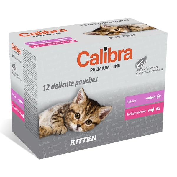Calibra Cat Pouch Premium Kitten Multipack 12 x 100 g