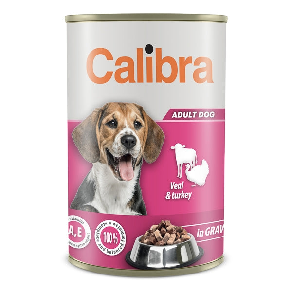 Calibra Dog Premium Can with Veal & Chicken 1240g