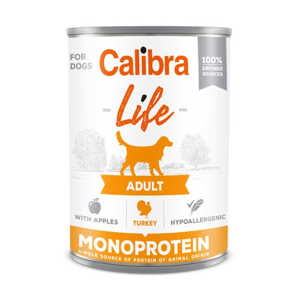 Calibra Dog Life can Turkey with Apples 400 g