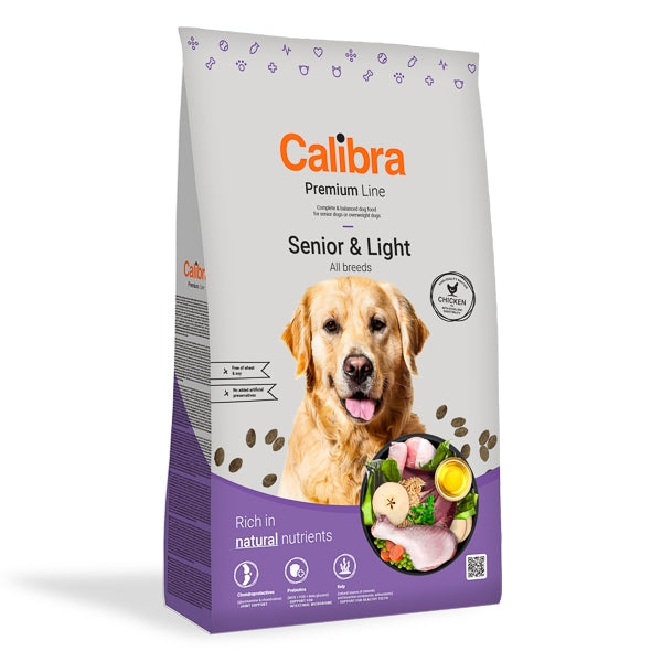 Calibra Dog Premium Line Senior and Light 12 kg NEW