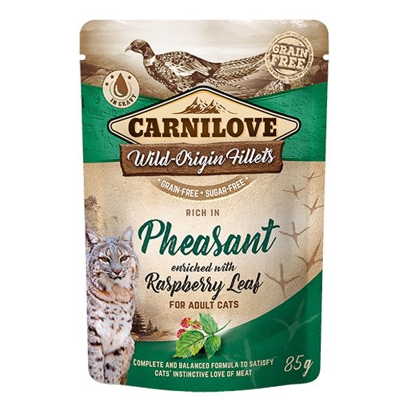 Carnilove Cat Pouch Rich in Pheasant With Raspberry Leaves 85 g