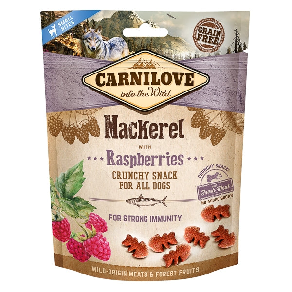 Carnilove Dog Crunchy Snack Mackerel with Raspberries 200 g