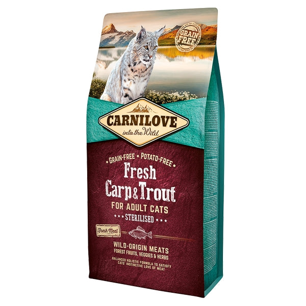 Carnilove Fresh Carp and Trout Sterilised for Adult Cats 6 kg