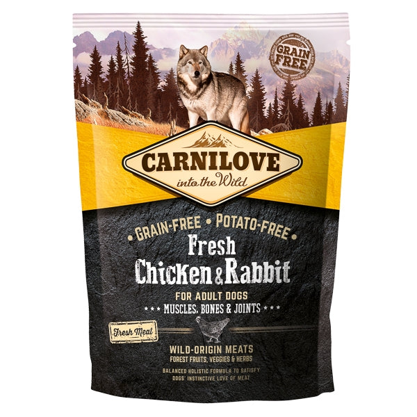 Carnilove Fresh Chicken and Rabbit, Bones and Joints for Adult Dogs 1.5 kg