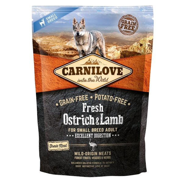 Carnilove Fresh Ostrich and Lamb for Small Breed Dogs 1.5 kg
