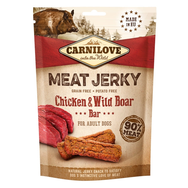 Carnilove Jerky  Chicken and Wild Boar Bar 100 g