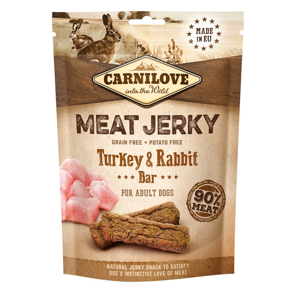 Carnilove Jerky Turkey and Rabbit Bar 100 g