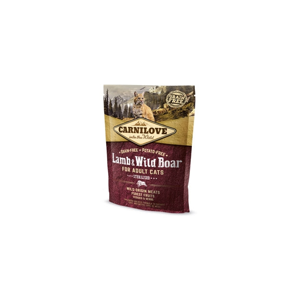 Carnilove Lamb and Wild Boar for Adult Cats - Sterilised 400 g