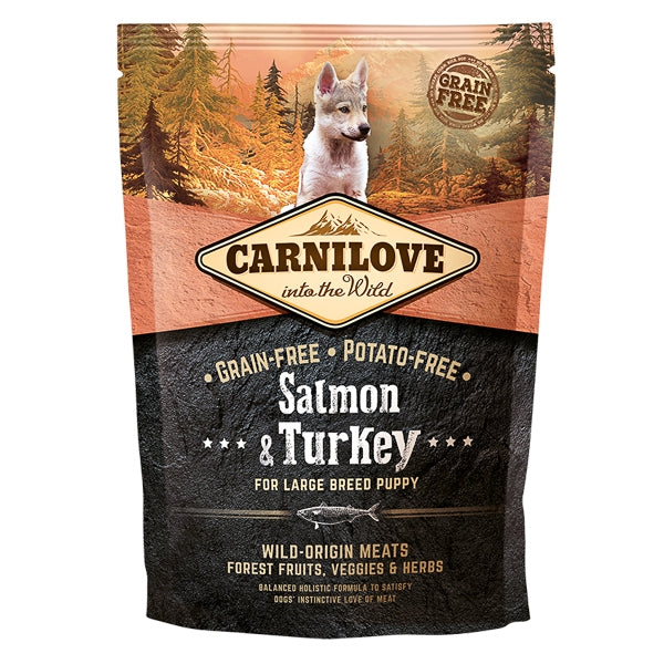 Carnilove Salmon and Turkey Large Breed Puppy 1.5 kg