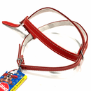 Ham reglabil din piele pentru caini Enjoy Nr.2 Rosu 420/530-590/16mm