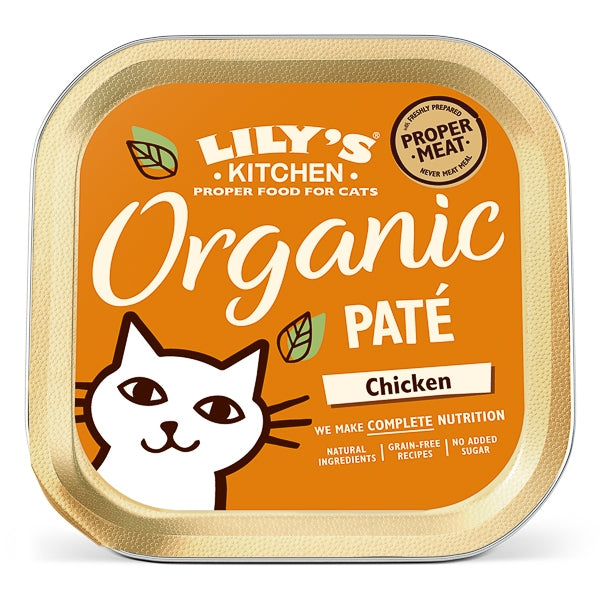 Lily's Kitchen Adult Organic Chicken Wet Complete Cat Food 85 g