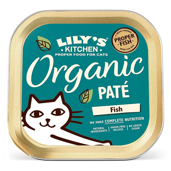 Lily's Kitchen Adult Organic Fish Wet Complete Cat Food 85 g