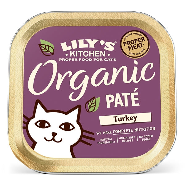 Lily's Kitchen Adult Organic Turkey Wet Complete Cat Food 85 g