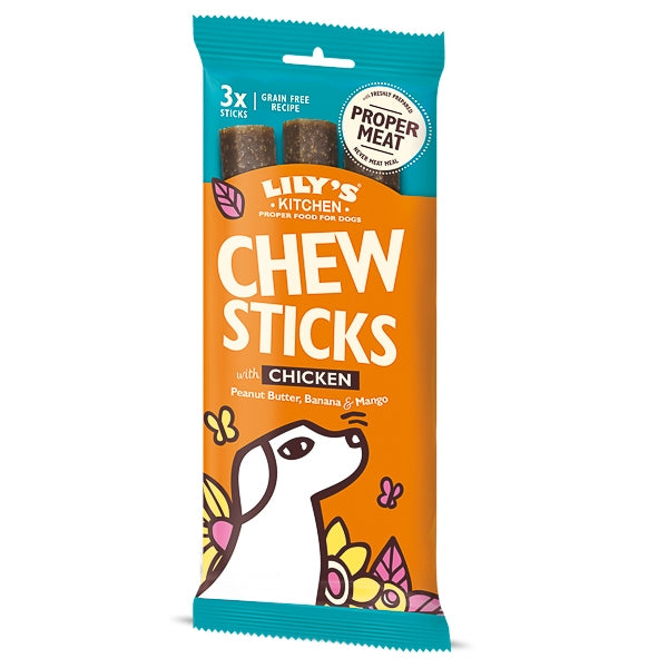 Lily's Kitchen Chew Sticks with Chicken for Dogs 3 x 120 g