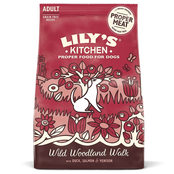 Lily's Kitchen Dog Duck, Salmon and Venison Wild Woodland Walk Adult Dry Food 12 kg