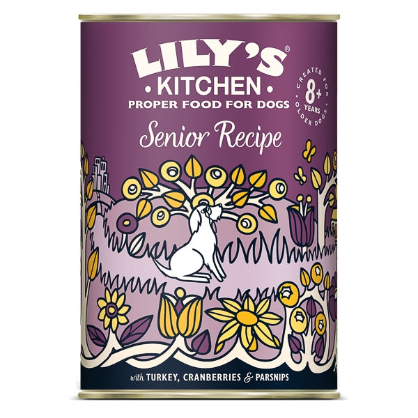 Lily's Kitchen for Dogs Senior Recipe with Turkey, Cranberries and Parsnips 400 g