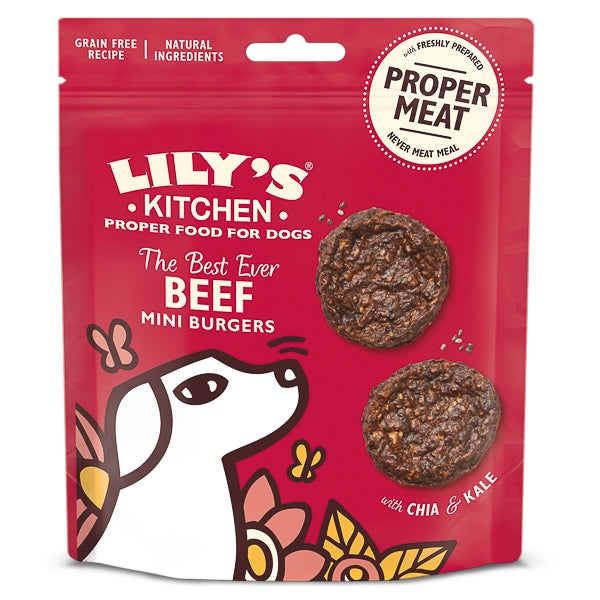 Lily's Kitchen the Best Ever Beef Mini Burgers Dog Treats 70 g