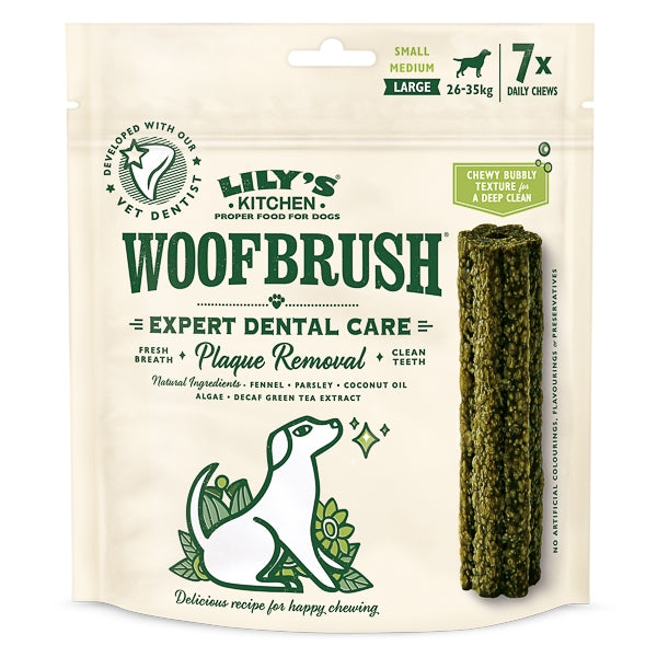 Lily's Kitchen Woofbrush Large Natural Dental Dog Chew 7 pack 329 g