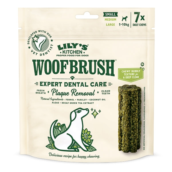 Lily's Kitchen Woofbrush Small Natural Dental Dog Chew 7 pack 154 g