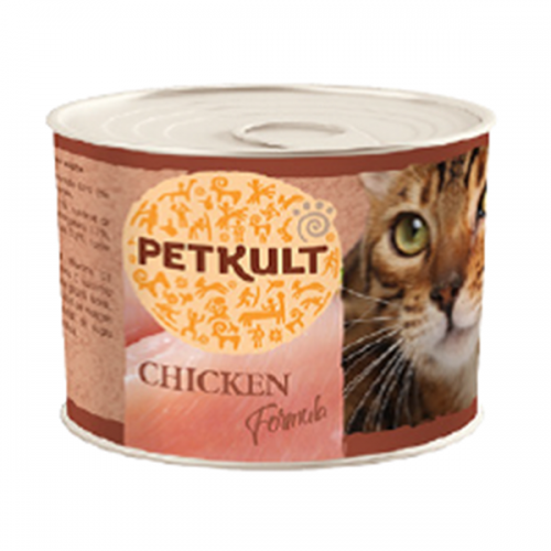 Hrana umeda pentru pisici Petkult cu pui 185 g