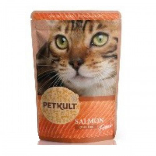 Hrana umeda pentru pisici Petkult cu somon 100 g
