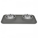 Set 2 castroane din inox cu suport silicon Enjoy 2x0.32L
